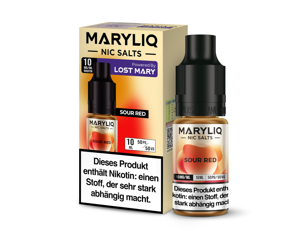 MARYLIQ - Sour Red - Nikotinsalz Liquid 10 mg/ml