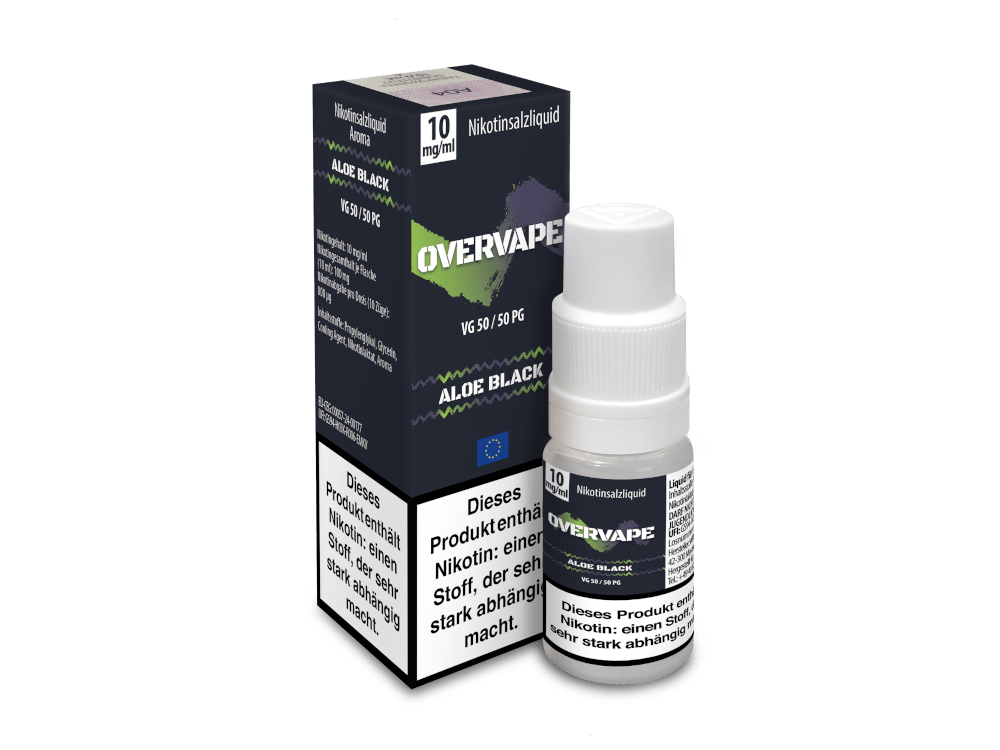 Overvape - Aloe Black - Nikotinsalz Liquid 10 mg/ml 560er Packung