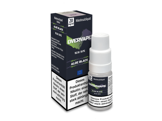 Overvape - Aloe Black - Nikotinsalz Liquid 20 mg/ml 5er Packung