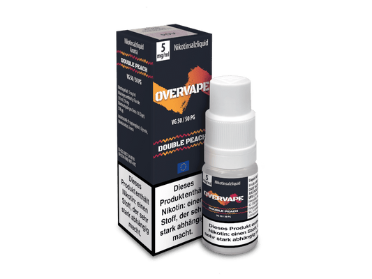 Overvape - Double Peach - Nikotinsalz Liquid 5 mg/ml 560er Packung