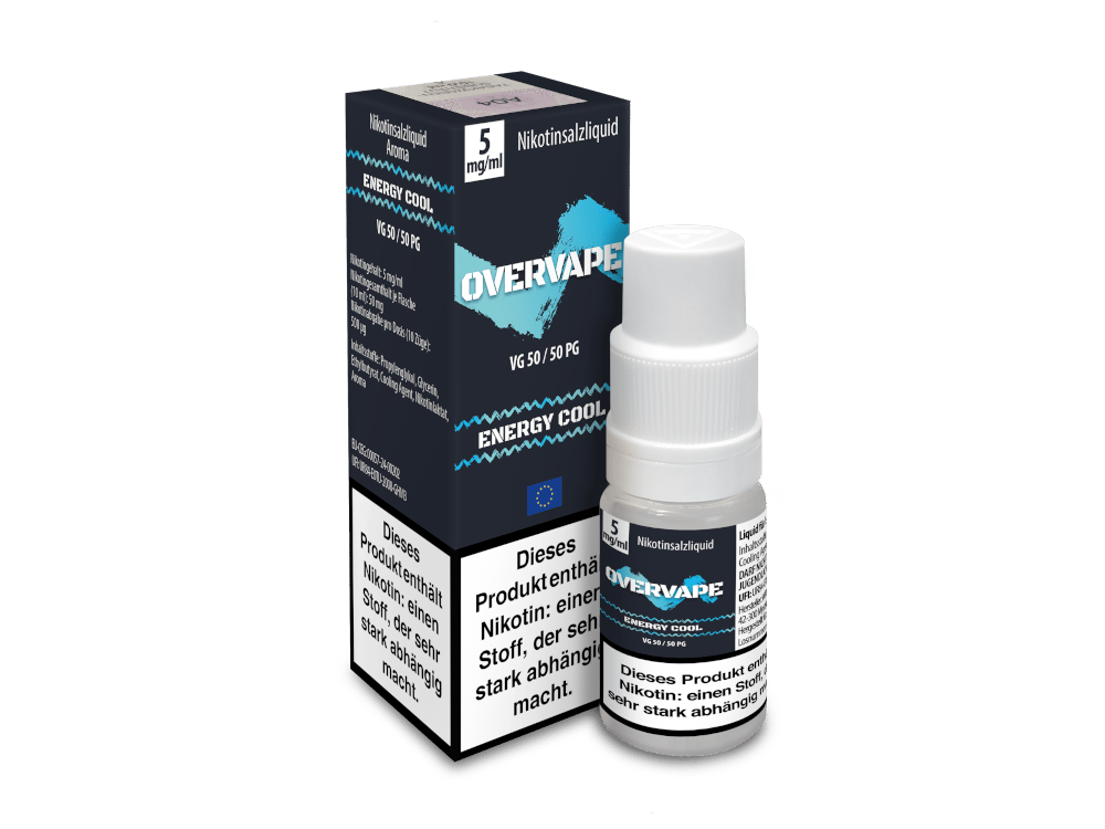 Overvape - Energy Cool - Nikotinsalz Liquid 5 mg/ml 5er Packung