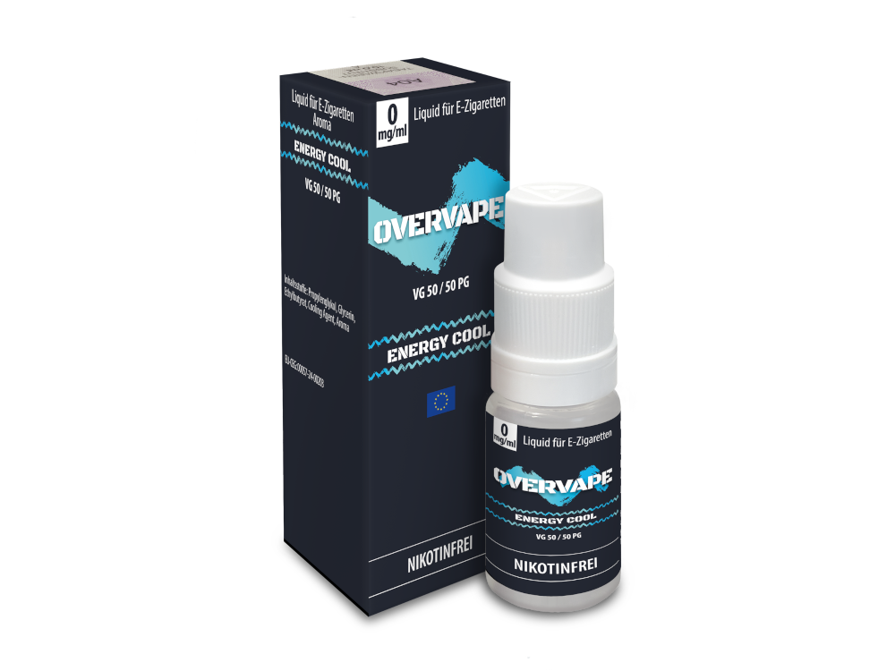 Overvape - Energy Cool - Nikotinsalz Liquid 0 mg/ml 5er Packung