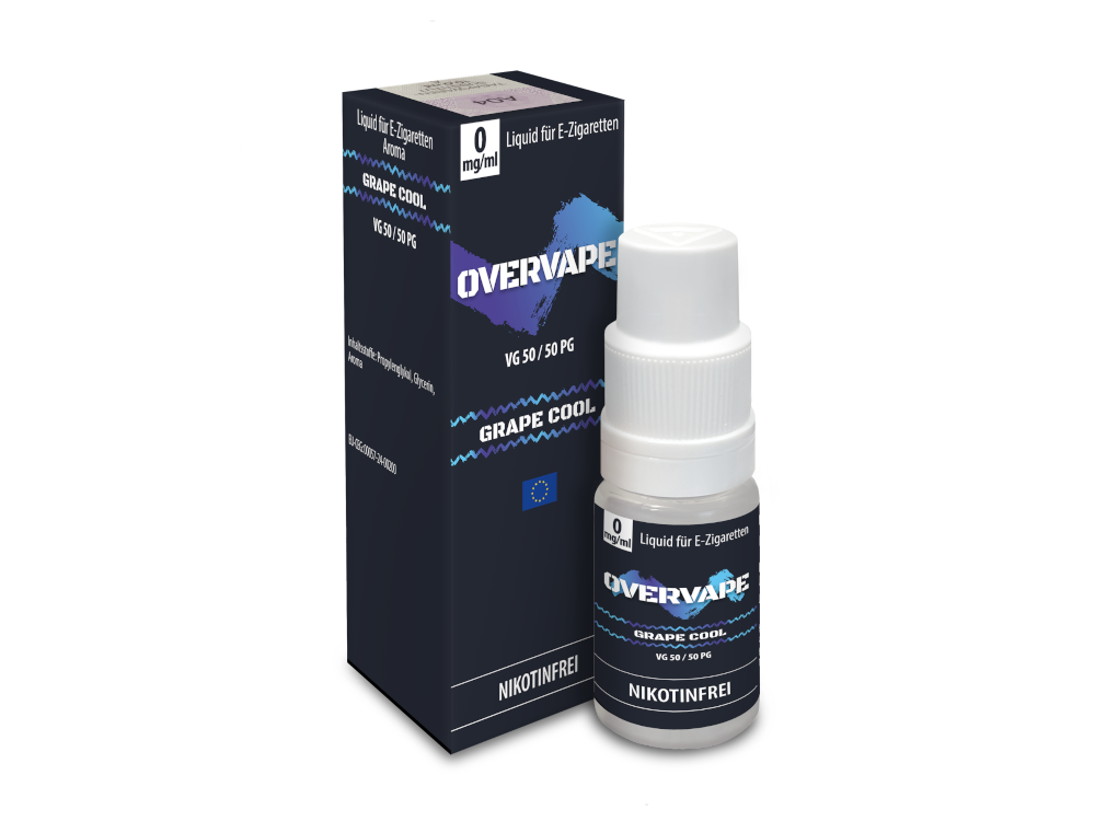 Overvape - Grape Cool - Nikotinsalz Liquid 0 mg/ml 560er Packung
