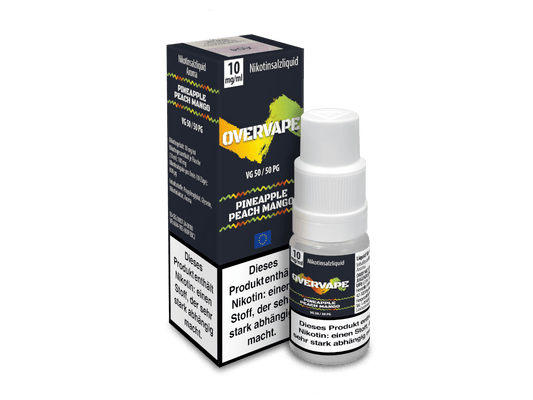 Overvape - Pineapple Peach Mango - Nikotinsalz Liquid 10 mg/ml 560er Packung