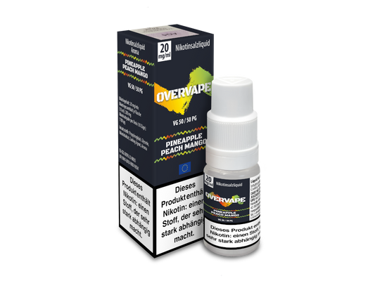 Overvape - Pineapple Peach Mango - Nikotinsalz Liquid 20 mg/ml 5er Packung