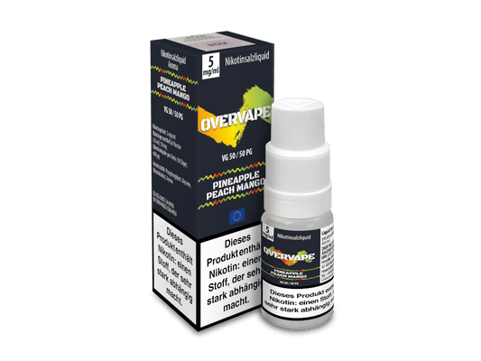 Overvape - Pineapple Peach Mango - Nikotinsalz Liquid 5 mg/ml
