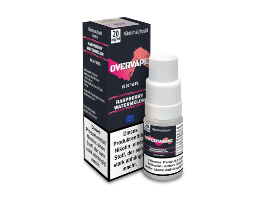 Overvape - Raspberry Watermelon - Nikotinsalz Liquid 20 mg/ml 5er Packung