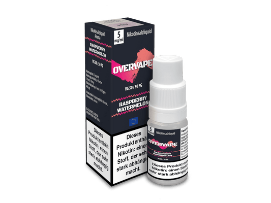Overvape - Raspberry Watermelon - Nikotinsalz Liquid 5 mg/ml 560er Packung