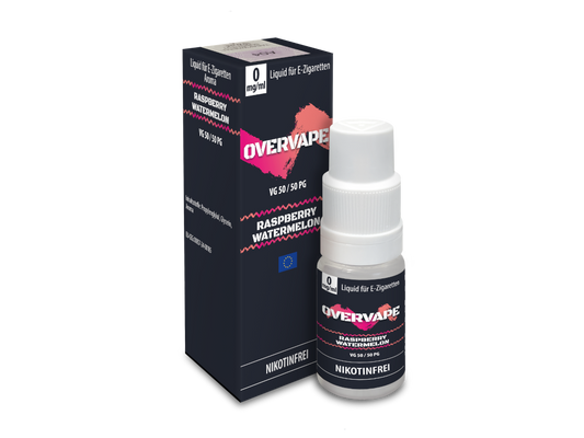 Overvape - Raspberry Watermelon - Nikotinsalz Liquid 0 mg/ml 5er Packung