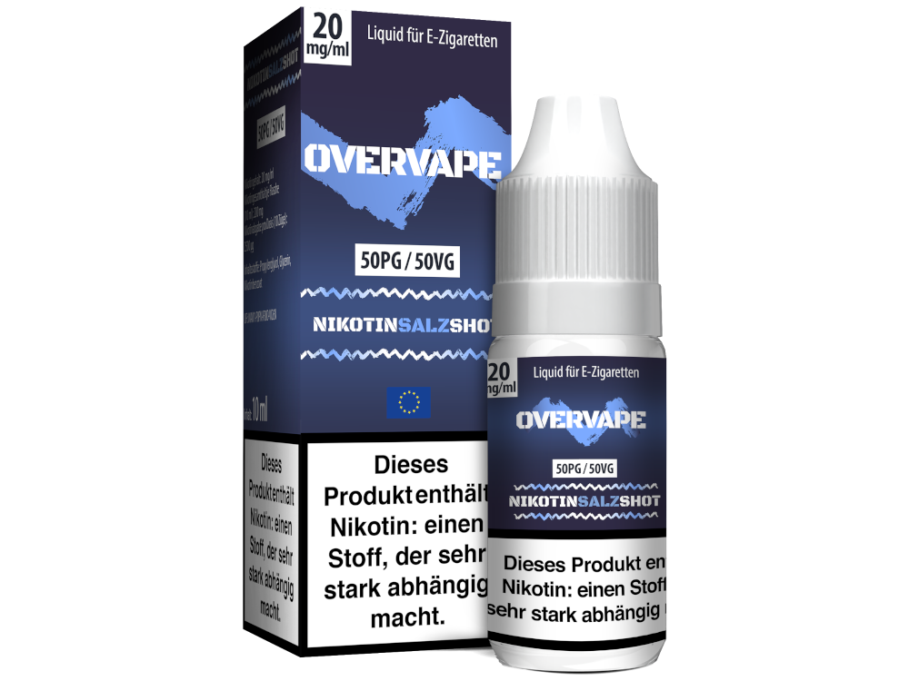 Overvape - Nikotinsalz Shot 50PG/50VG 20 mg/ml