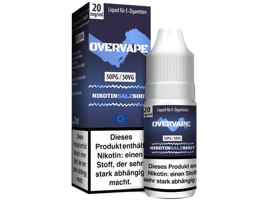 Overvape - Nikotinsalz Shot 50PG/50VG 20 mg/ml 360er Packung