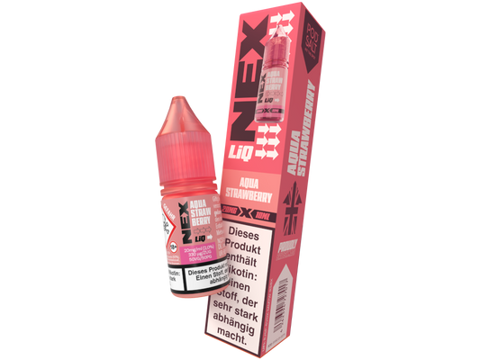 Pod Salt - NexLiq - Aqua Strawberry Nikotinsalz Liquid 20 mg/ml 10er Packung
