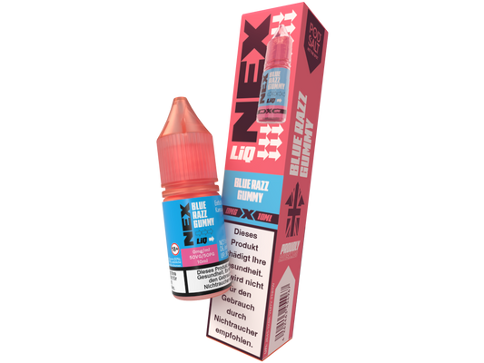 Pod Salt - NexLiq - Blue Razz Gummy Nikotinsalz Liquid 0 mg/ml 10er Packung