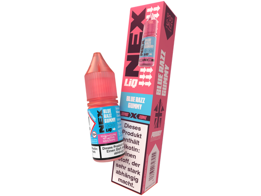 Pod Salt - NexLiq - Blue Razz Gummy Nikotinsalz Liquid 10 mg/ml 10er Packung