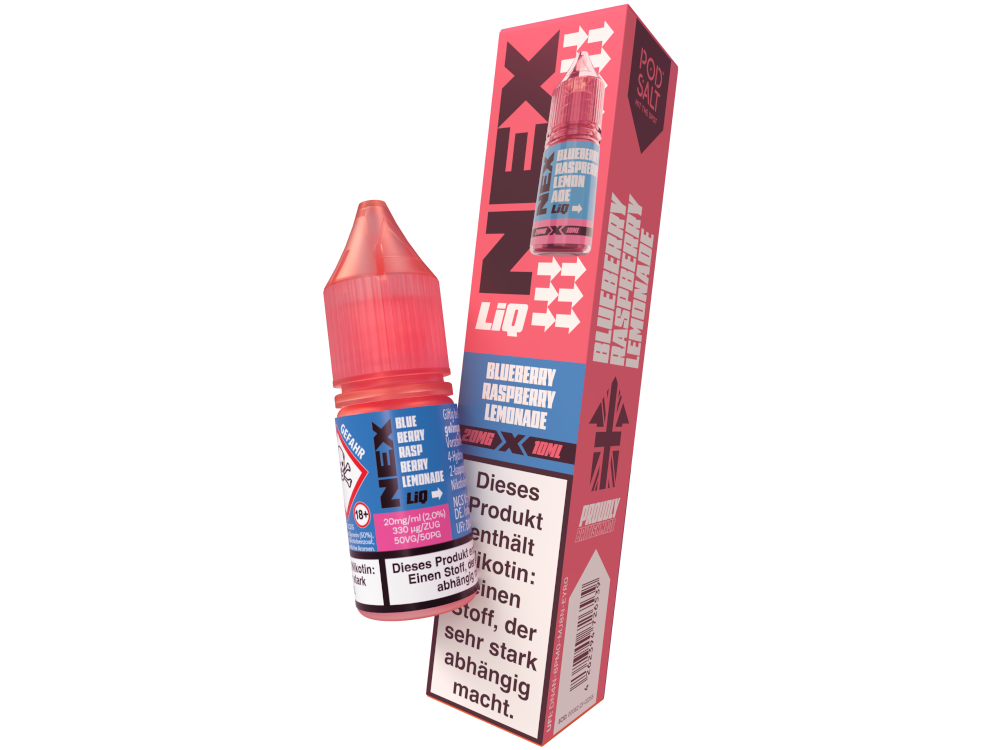 Pod Salt - NexLiq - Blueberry Raspberry Lemonade Nikotinsalz Liquid 20 mg/ml