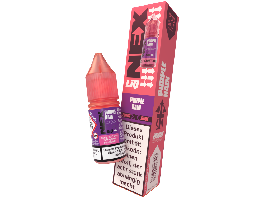 Pod Salt - NexLiq - Purple Rain - Nikotinsalz Liquid 20 mg/ml 200er Packung