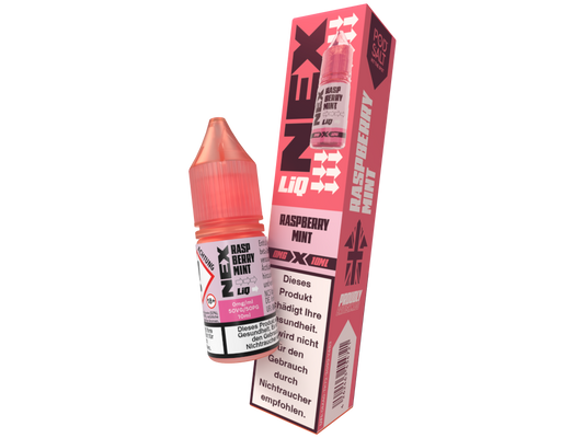 Pod Salt - NexLiq - Raspberry Mint Nikotinsalz Liquid 0 mg/ml 10er Packung
