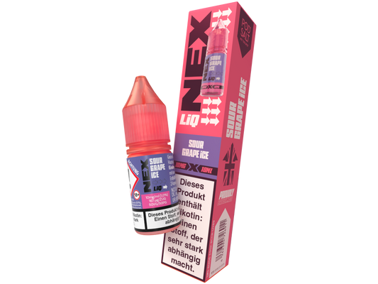 Pod Salt - NexLiq - Sour Grape Ice - Nikotinsalz Liquid 10 mg/ml 200er Packung