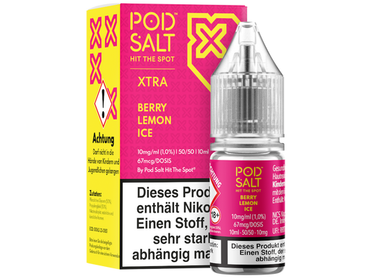 Pod Salt X - Berry Lemon Ice - Nikotinsalz Liquid 10 mg/ml 100er Packung
