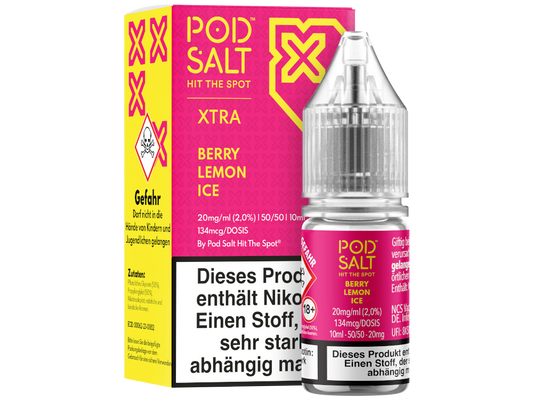 Pod Salt X - Berry Lemon Ice - Nikotinsalz Liquid 20 mg/ml 100er Packung