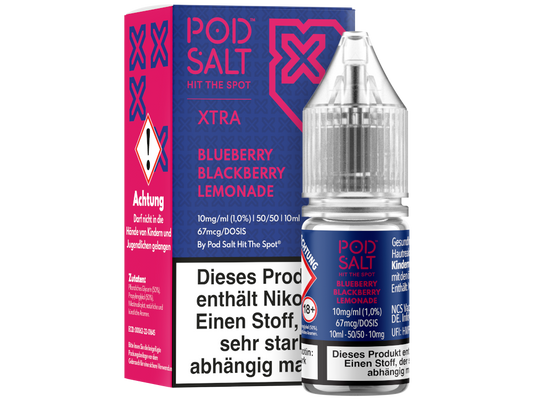 Pod Salt X - Blueberry Blackberry Lemonade - Nikotinsalz Liquid 10 mg/ml 100er Packung