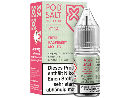 Pod Salt X - Fresh Rasperry Mojito - Nikotinsalz Liquid 10 mg/ml 5er Packung