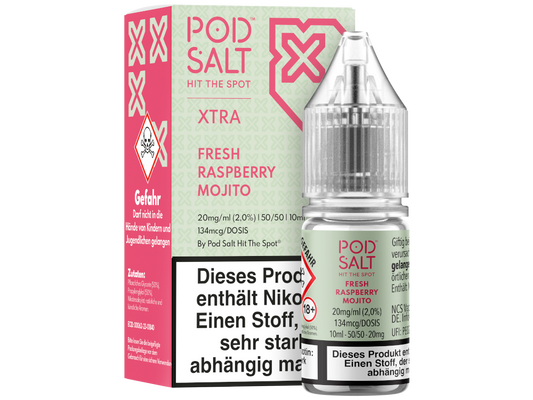 Pod Salt X - Fresh Rasperry Mojito - Nikotinsalz Liquid 20 mg/ml 100er Packung