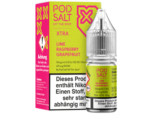 Pod Salt X - Lime Raspberry Grapefruit - Nikotinsalz Liquid 10 mg/ml 100er Packung