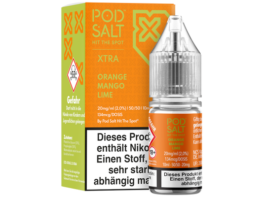 Pod Salt X - Orange Mango Lime - Nikotinsalz Liquid 20 mg/ml 100er Packung