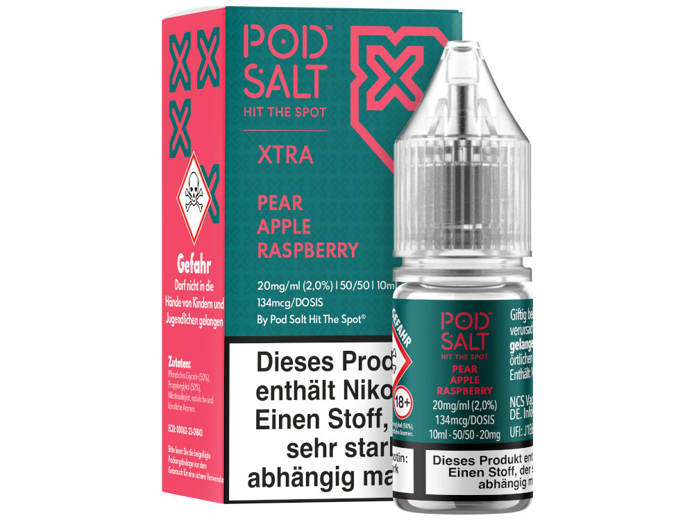 Pod Salt X - Pear Apple Raspberry - Nikotinsalz Liquid 20 mg/ml