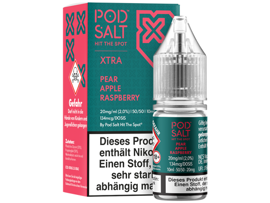 Pod Salt X - Pear Apple Raspberry - Nikotinsalz Liquid 20 mg/ml 5er Packung