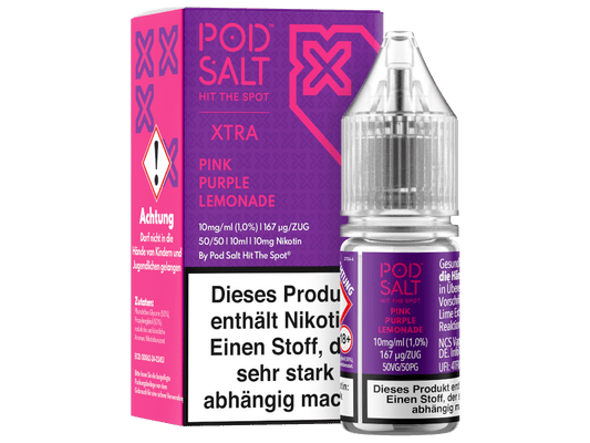 Pod Salt X - Pink Purple Lemonade - Nikotinsalz Liquid 10 mg/ml