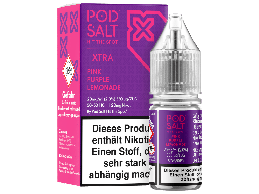 Pod Salt X - Pink Purple Lemonade - Nikotinsalz Liquid 20 mg/ml 5er Packung