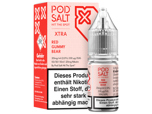 Pod Salt X - Red Gummy Bear - Nikotinsalz Liquid 20 mg/ml 5er Packung