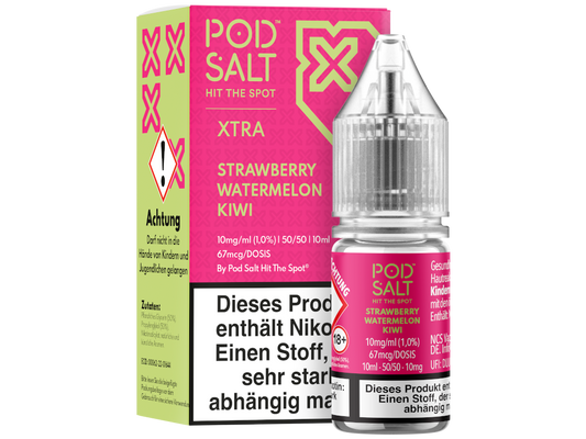 Pod Salt X - Strawberry Watermelon Kiwi - Nikotinsalz Liquid 10 mg/ml 100er Packung