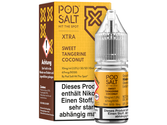 Pod Salt X - Sweet Tangerine Coconut - Nikotinsalz Liquid 10 mg/ml 100er Packung