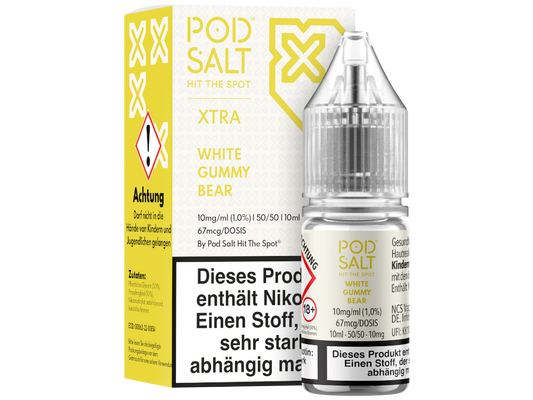 Pod Salt X - White Gummy Bear - Nikotinsalz Liquid 10 mg/ml