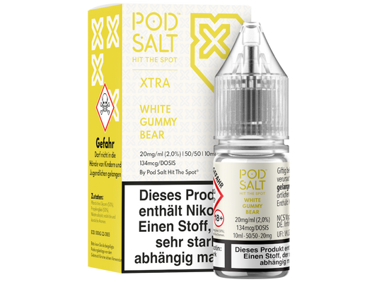 Pod Salt X - White Gummy Bear - Nikotinsalz Liquid 20 mg/ml