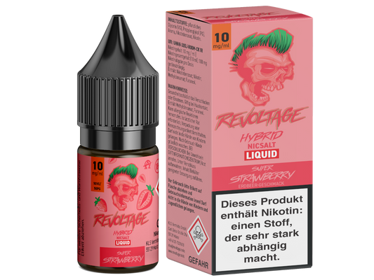 Revoltage - Super Strawberry - Hybrid Nikotinsalz Liquid 10 mg/ml