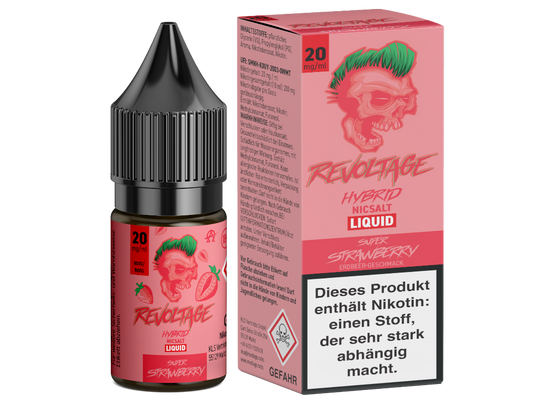 Revoltage - Super Strawberry - Hybrid Nikotinsalz Liquid 20 mg/ml
