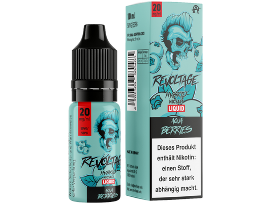 Revoltage - Aqua Berries - Hybrid Nikotinsalz Liquid 20 mg/ml 15er Packung