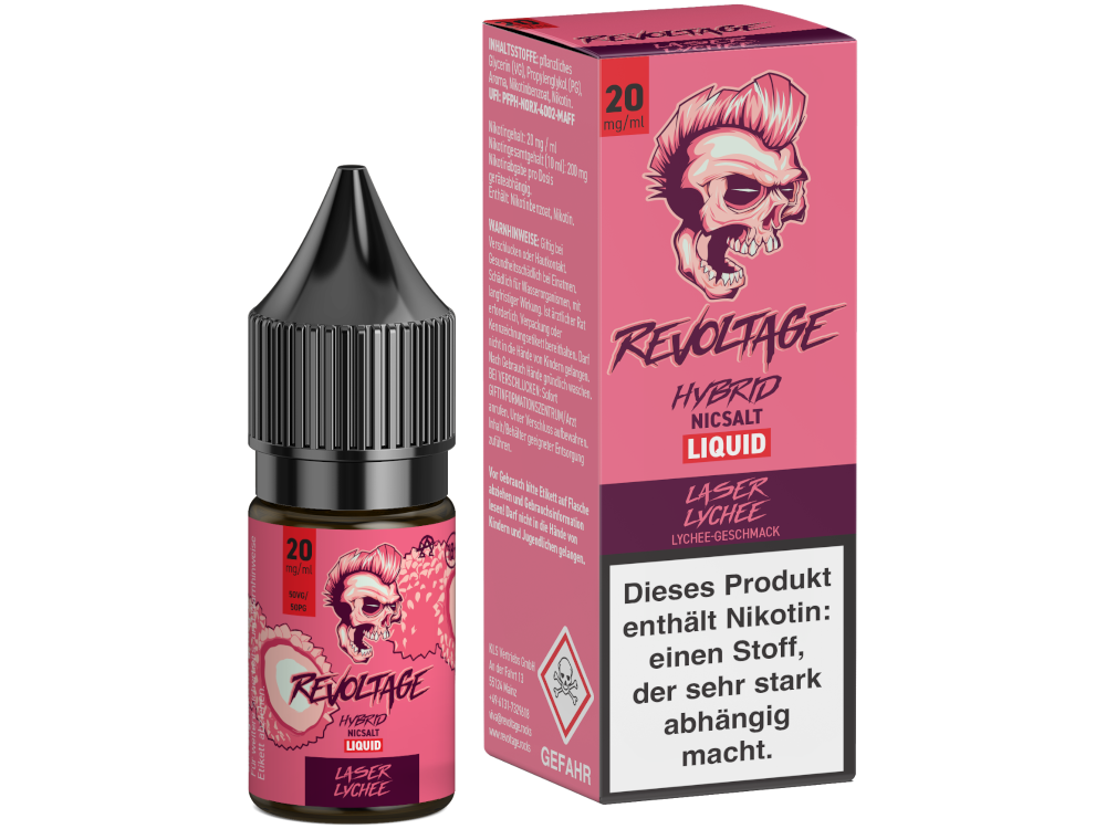 Revoltage - Laser Lychee - Hybrid Nikotinsalz Liquid 20 mg/ml 15er Packung