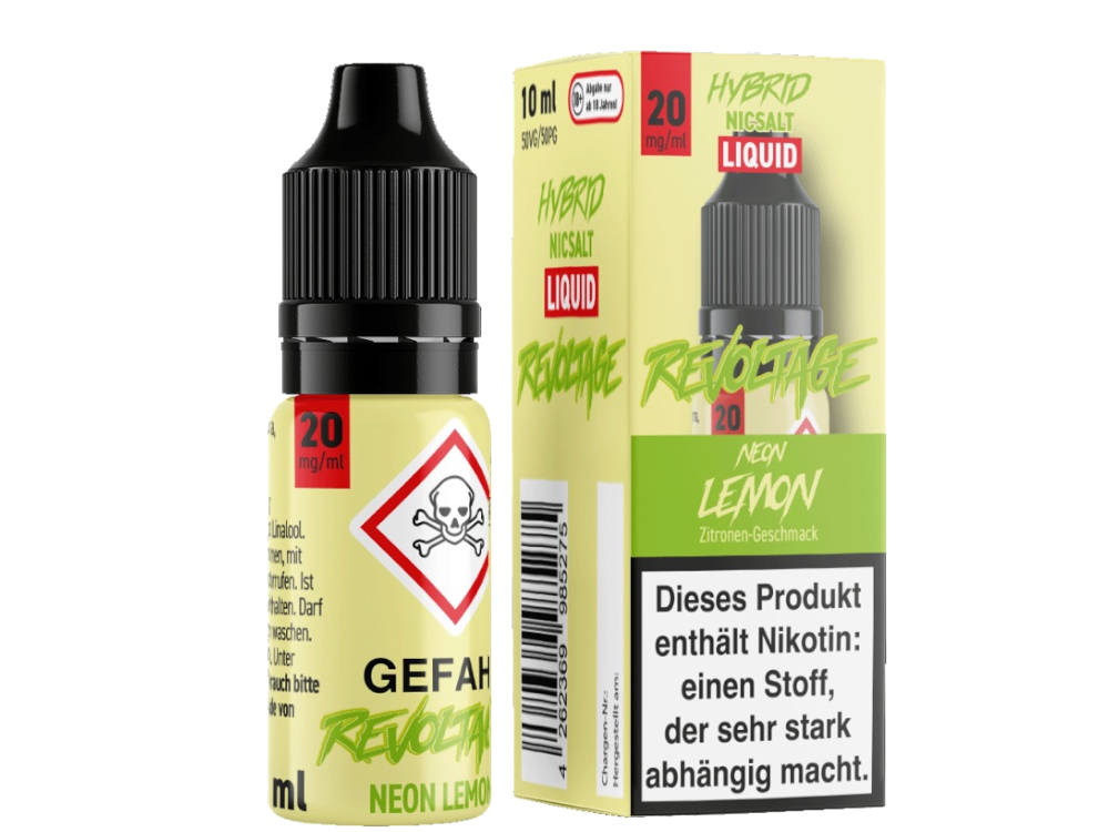 Revoltage - Neon Lemon - Hybrid Nikotinsalz Liquid 20 mg/ml 15er Packung