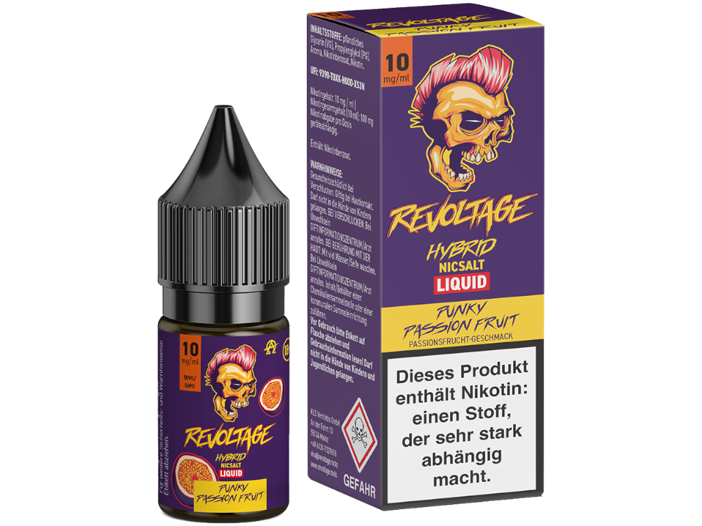 Revoltage - Punky Passion Fruit - Hybrid Nikotinsalz Liquid 10 mg/ml