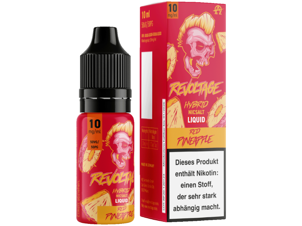 Revoltage - Red Pineapple - Hybrid Nikotinsalz Liquid 10 mg/ml 15er Packung
