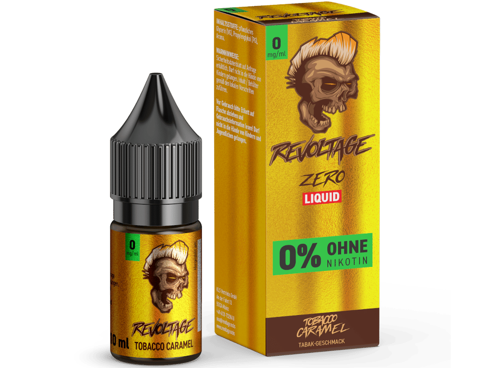 Revoltage - Tobacco Caramel - Hybrid Nikotinsalz Liquid 0 mg/ml 15er Packung