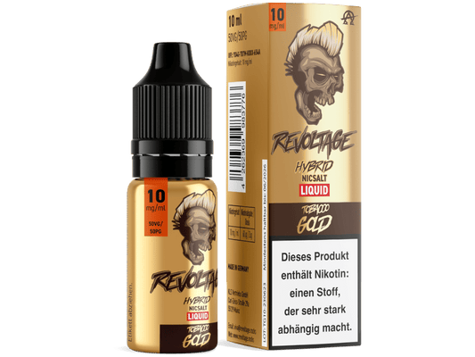 Revoltage - Tobacco Gold - Hybrid Nikotinsalz Liquid 10 mg/ml 15er Packung