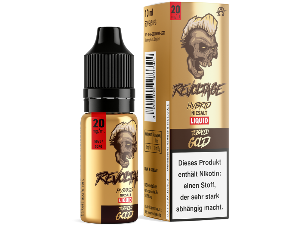 Revoltage - Tobacco Gold - Hybrid Nikotinsalz Liquid 20 mg/ml