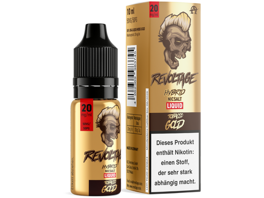 Revoltage - Tobacco Gold - Hybrid Nikotinsalz Liquid 20 mg/ml 15er Packung