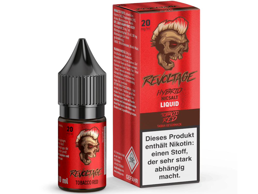 Revoltage - Tobacco Red - Hybrid Nikotinsalz Liquid 20 mg/ml